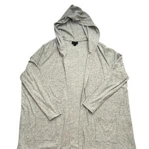 J Jill Wearever Collection Cardigan Open Front Sweater Hoodie Size 2X Casual